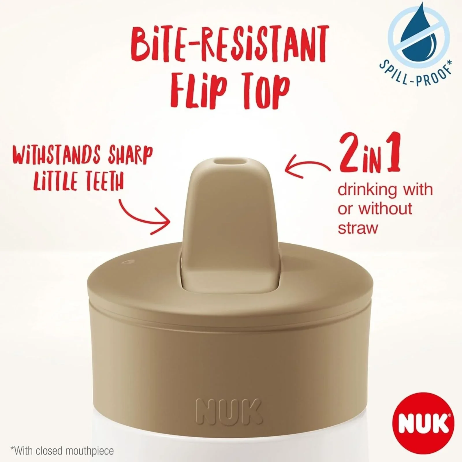 NUK Mini-Mee Sip Cup with Sip Top 9+ months 300ml - Bee - Image 3