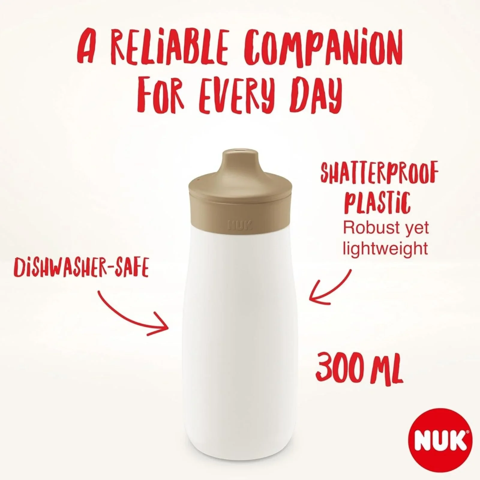 NUK Mini-Mee Sip Cup with Sip Top 9+ months 300ml - Bee - Image 4