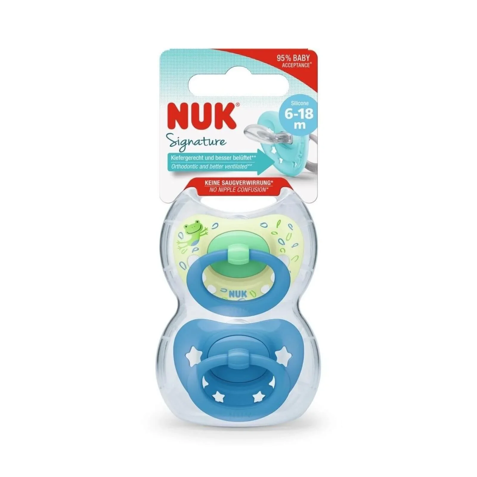 NUK Signature Soother 6-18 months Pack of 2 - Image 4