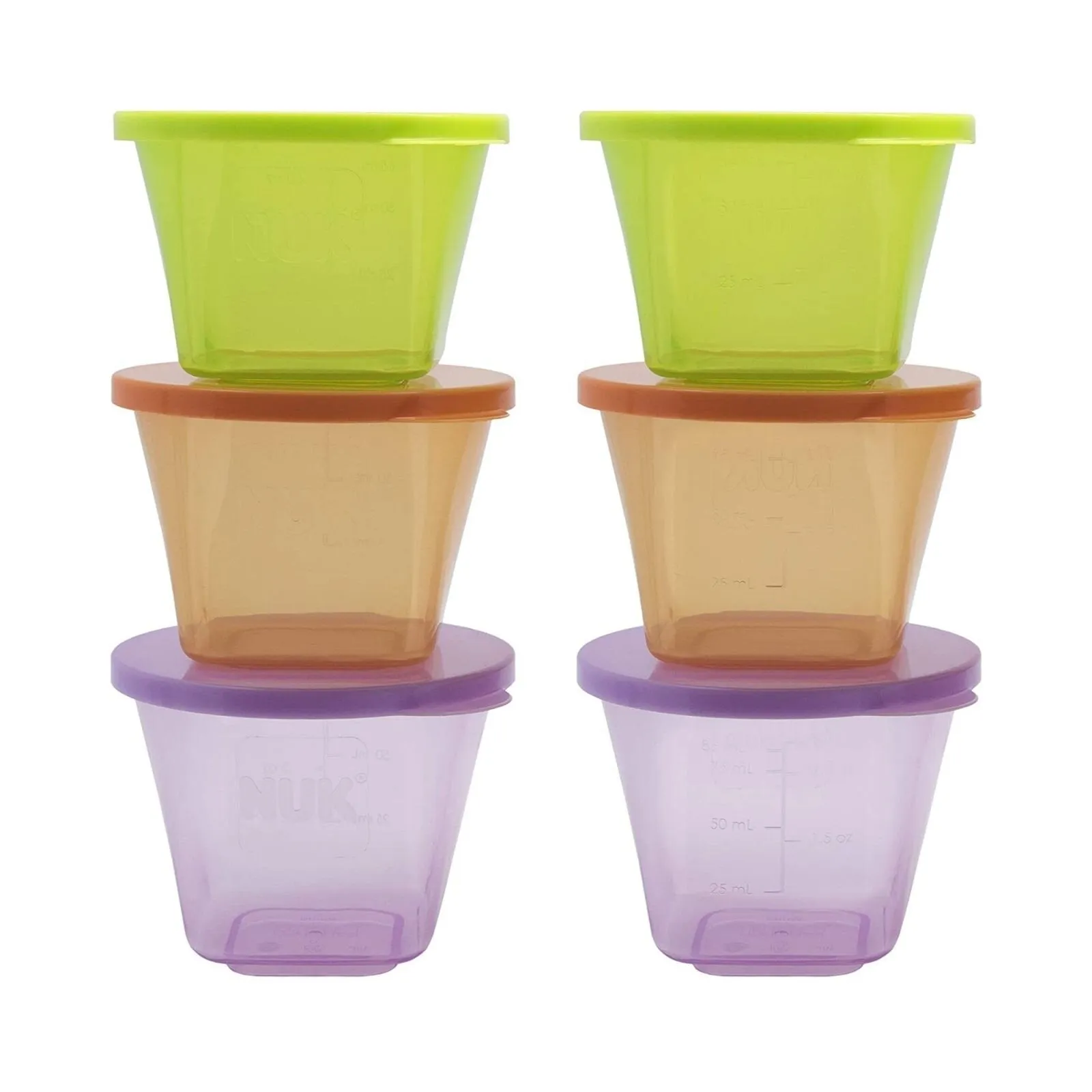 NUK Stackable Food Pots Pack of 6 - Image 4