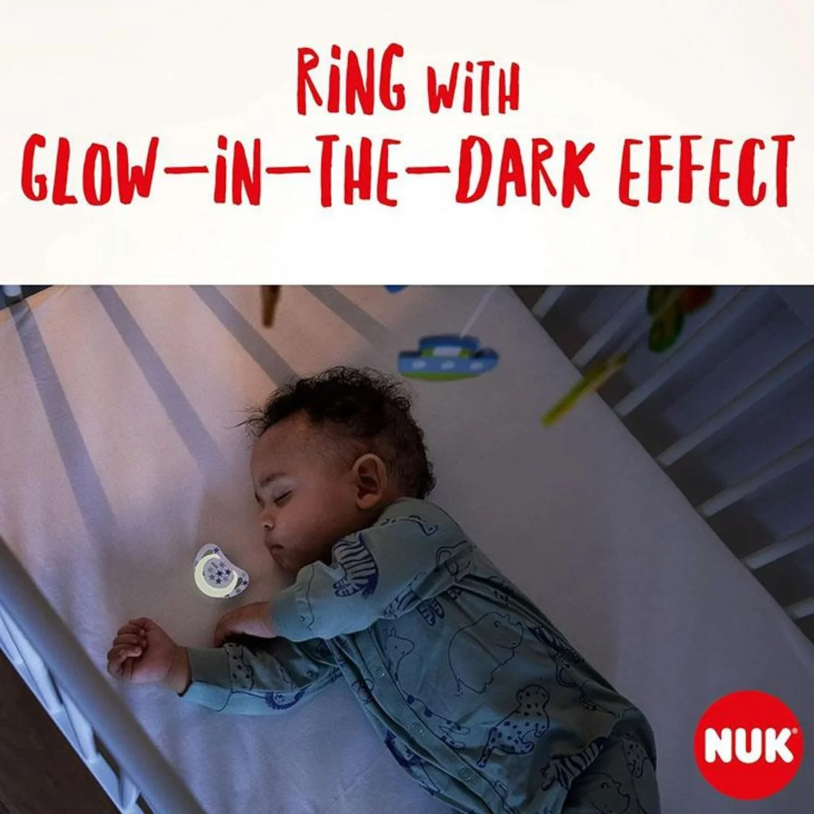 NUK Star Day & Night Soother 0-6 months Pack of 2 - Blue - Image 6