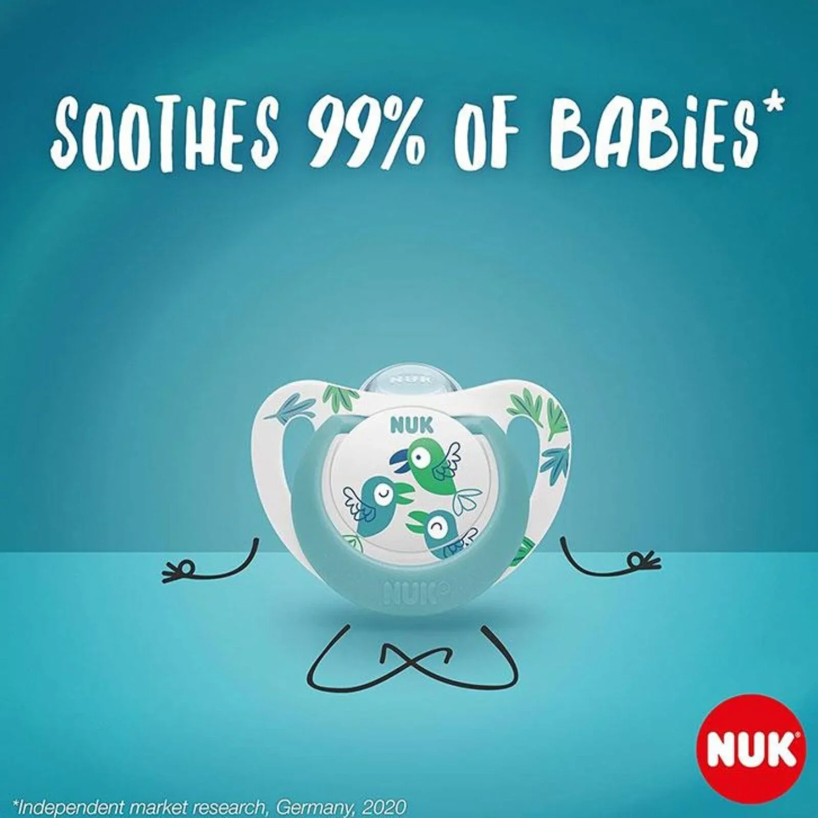 NUK Star Day & Night Soother 0-6 months Pack of 2 - Blue - Image 7