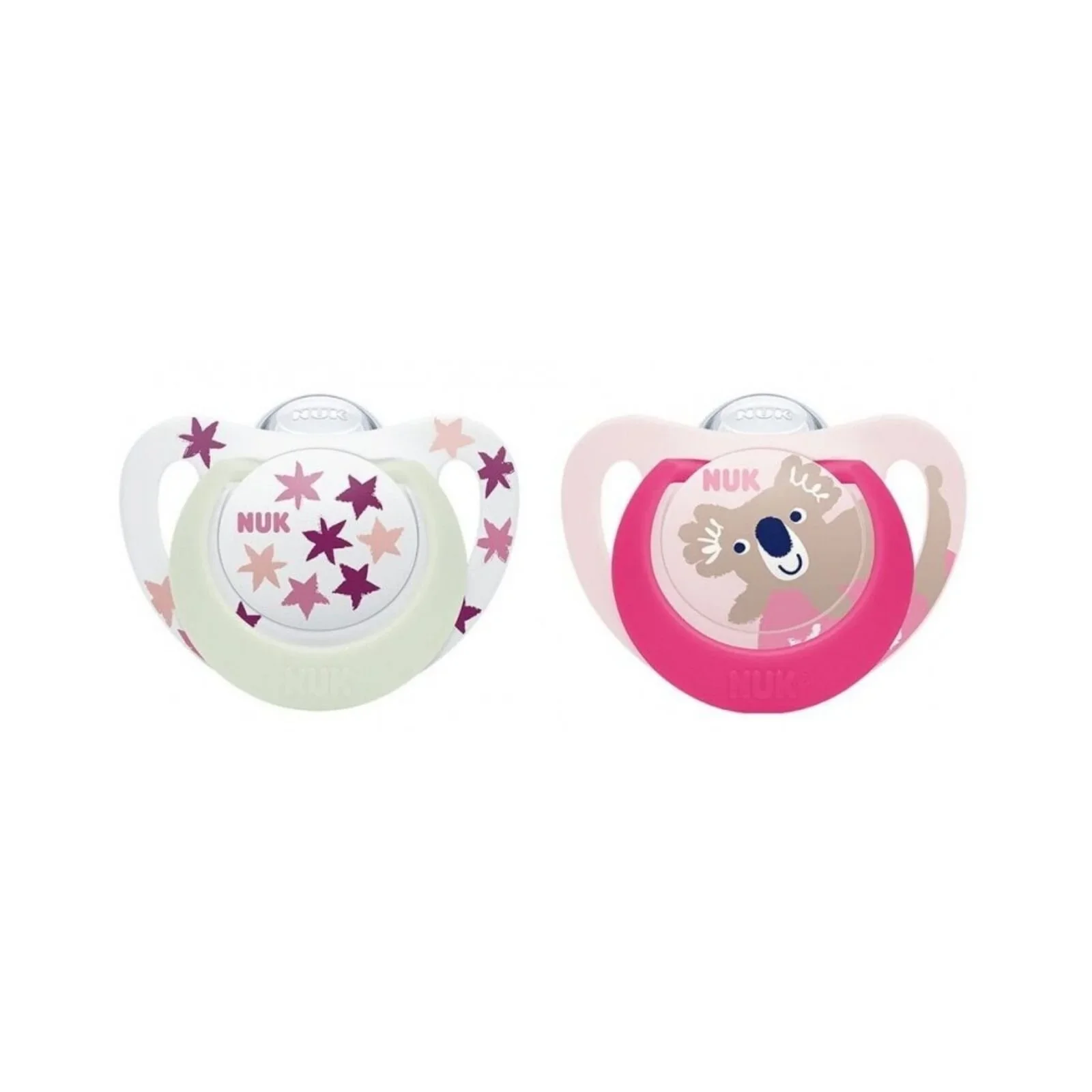 NUK Star Day & Night Soother 18-36 months Pack of 2 - Pink - Image 3