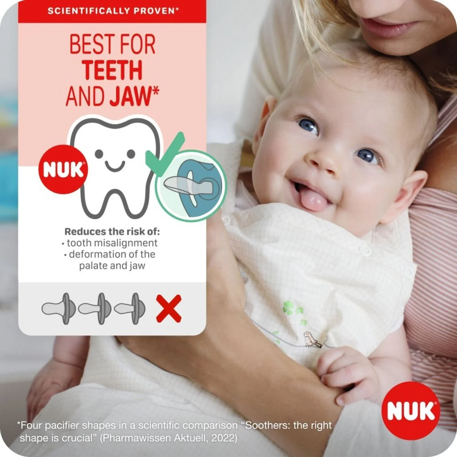 NUK Star Soother 0-2 months Pack of 2 - Blue - Image 3