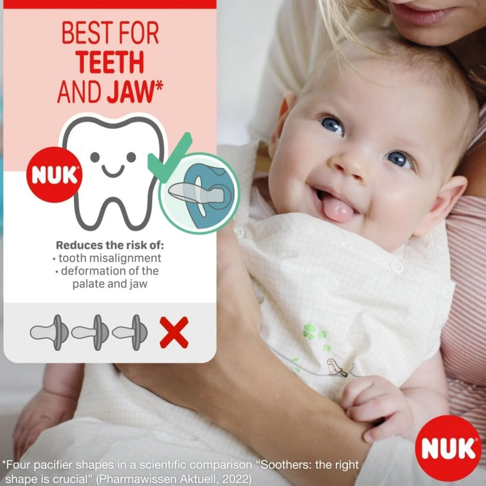 NUK Star Soother 0-2 months Pack of 2 - Pink - Image 5