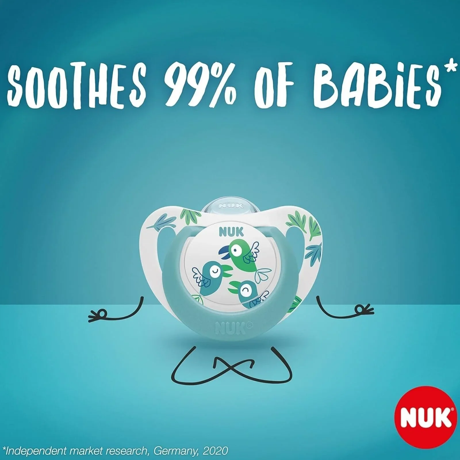 NUK Star Soother 18-36 months Pack of 2 - Blue - Image 5