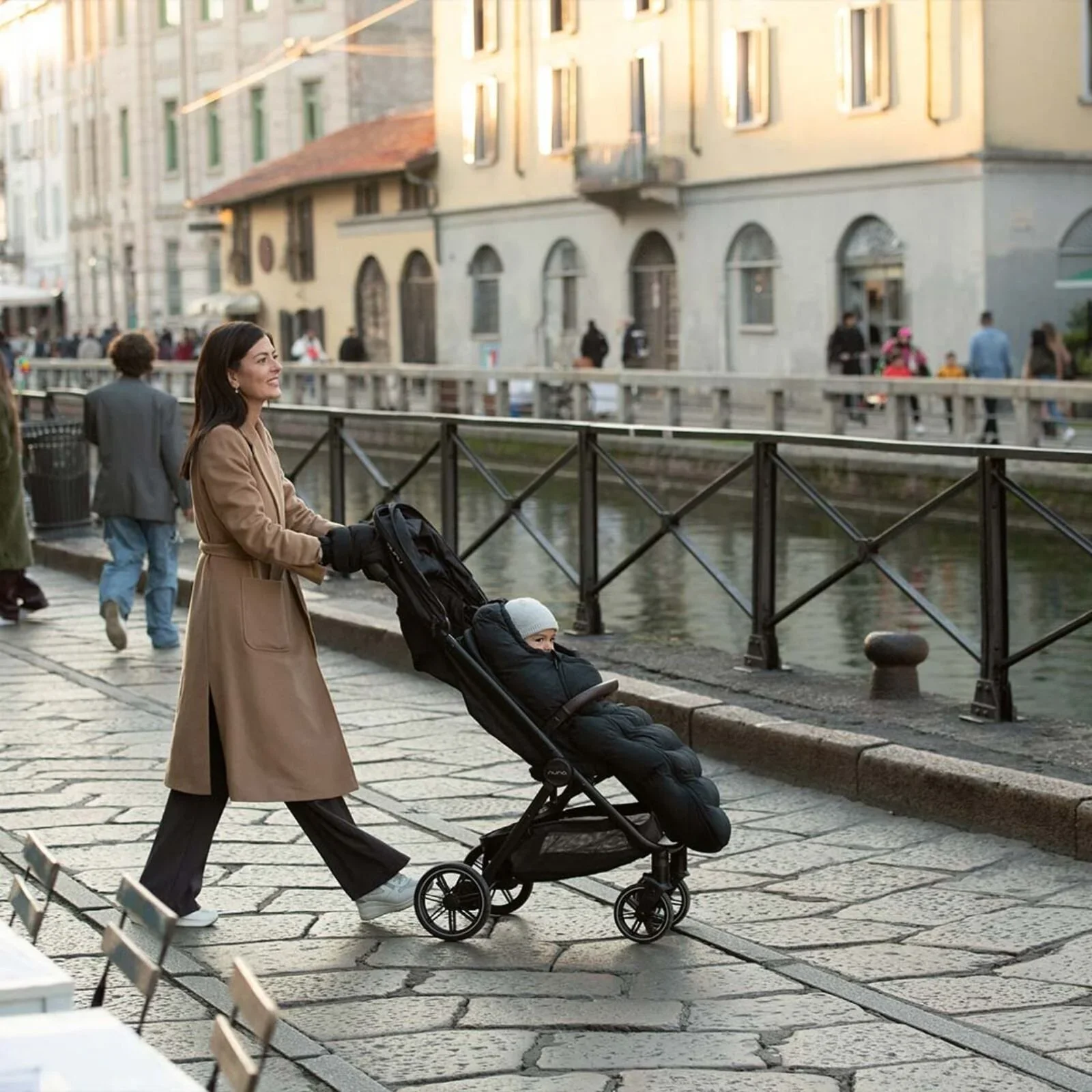 Nuna Winter Stroller Footmuff Set - Caviar - Image 11