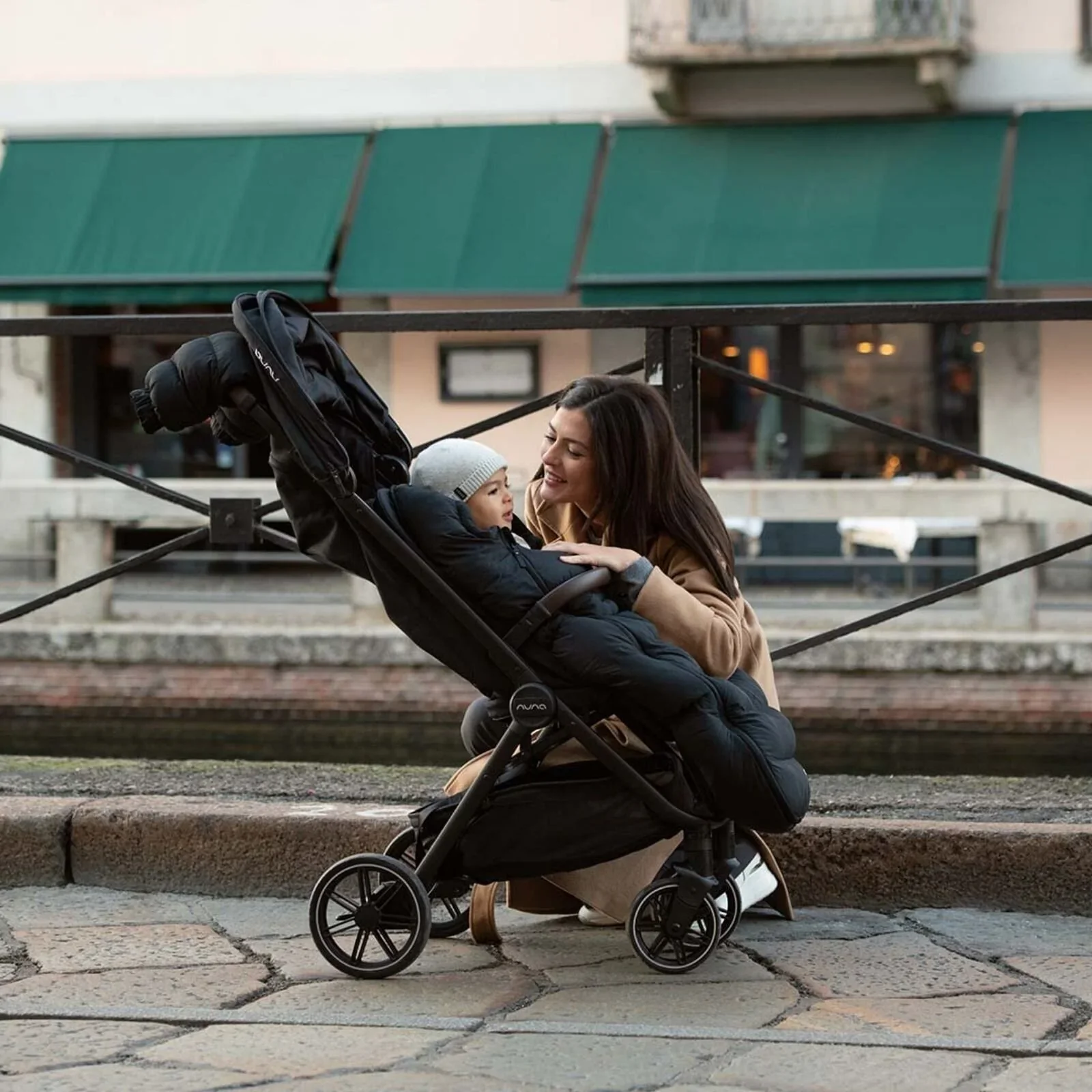 Nuna Winter Stroller Footmuff Set - Caviar - Image 9