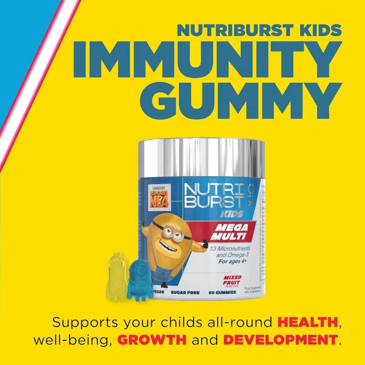 Nutriburst Minions Mega Multi Vitamins 4+ years 60 pcs - Image 3