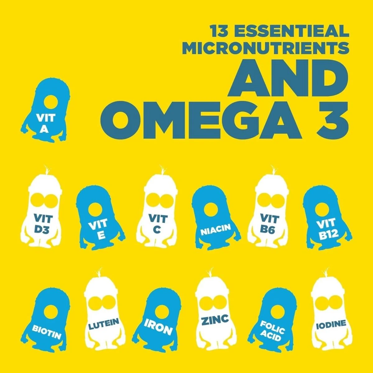 Nutriburst Minions Mega Multi Vitamins 4+ years 60 pcs - Image 4