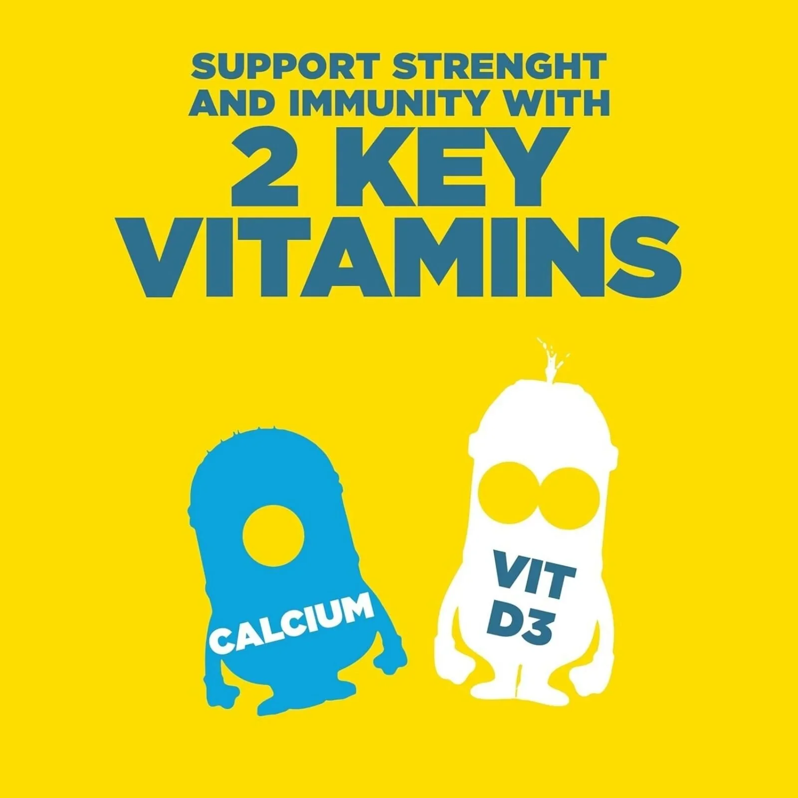 Nutriburst Minions Mighty Bones Vitamins 4+ years 60 pcs - Image 4