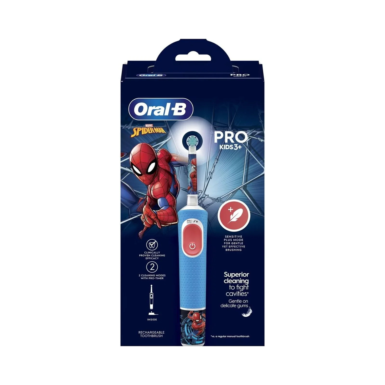 Oral-B Vitality Pro Kids Electric Toothbrush - Spider-Man - Image 10