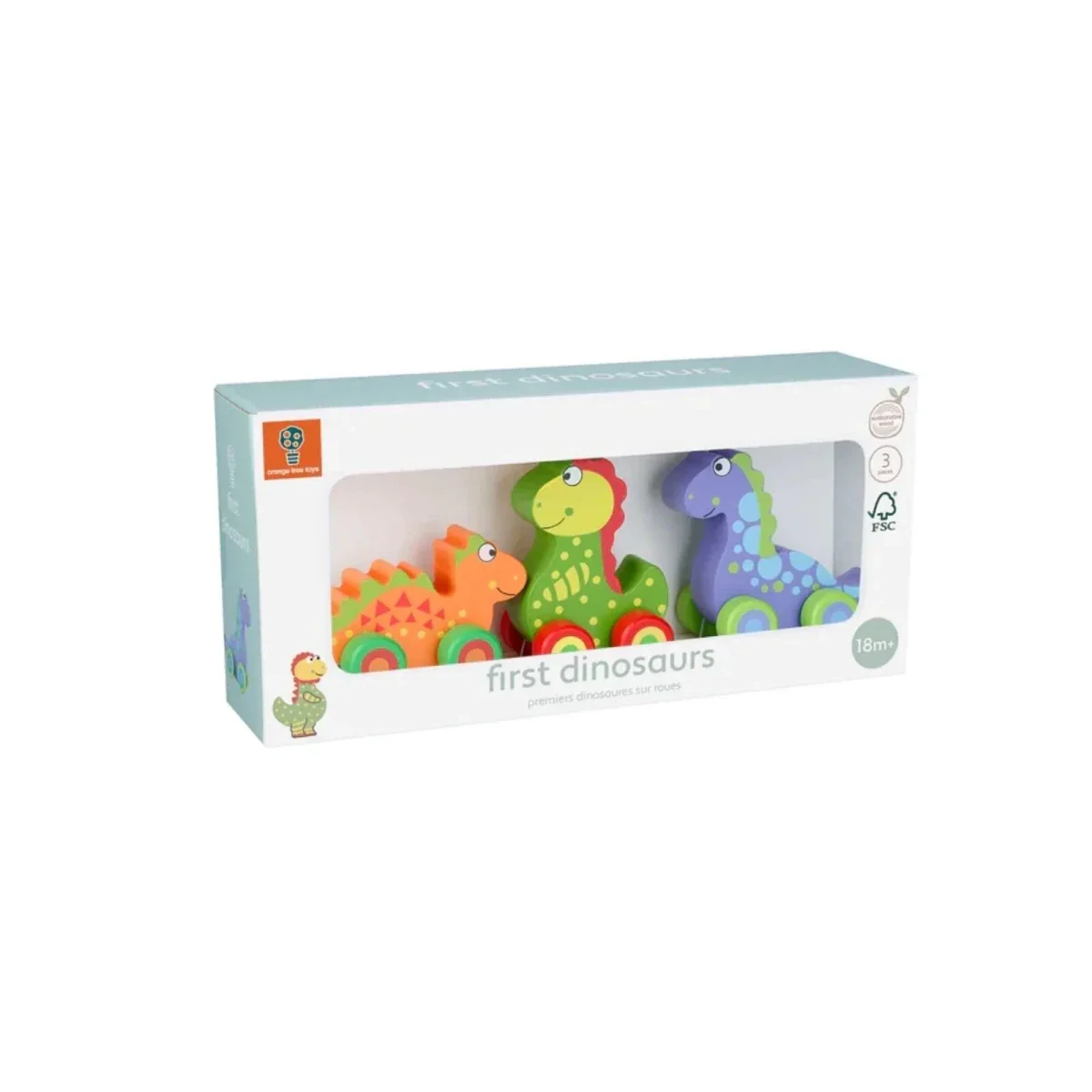 Orange Tree Toys First Dinosaurs Wheelies - Image 4