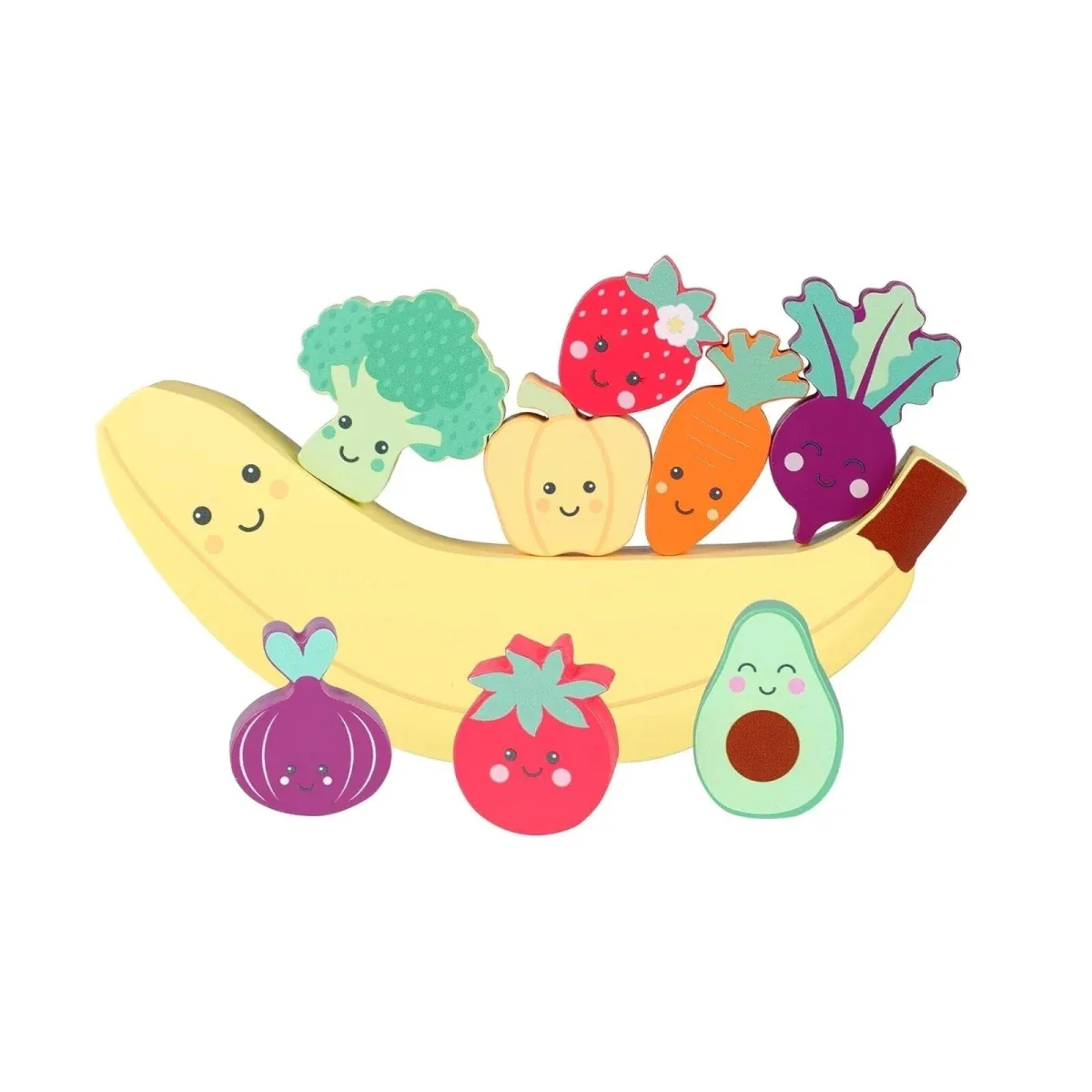 Orange Tree Toys Happy Veggies & Friends Balancing Game - Image 2