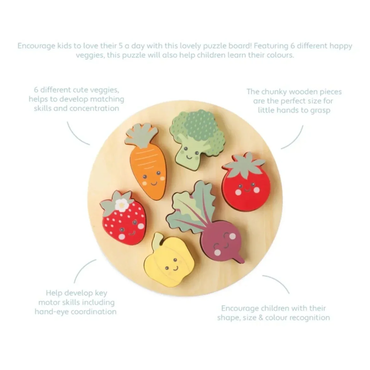 Orange Tree Toys Happy Veggies Puzzles - Image 4