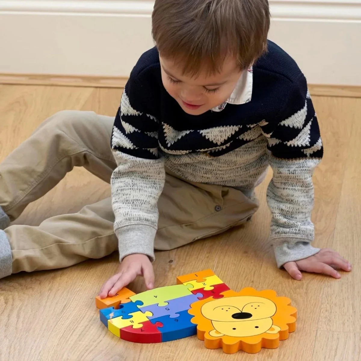 Orange Tree Toys Lion Number Puzzle - Image 4