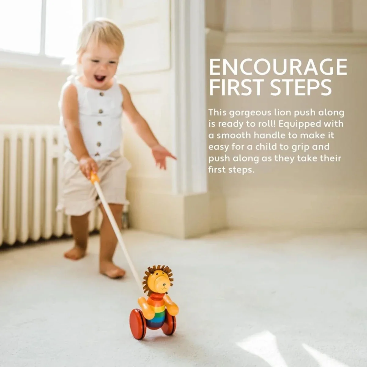 Orange Tree Toys Lion Push Along - Image 4