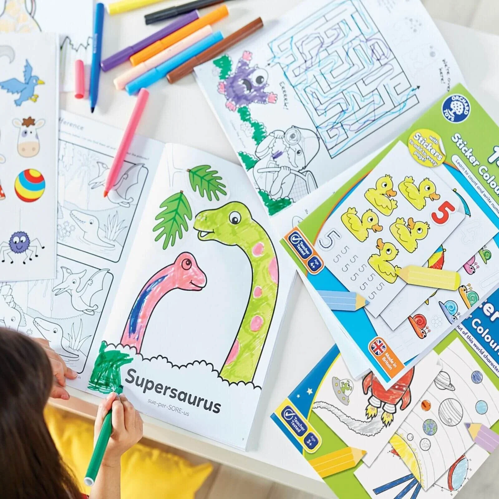 Orchard Toys 1 - 20 Colouring Book - Image 4