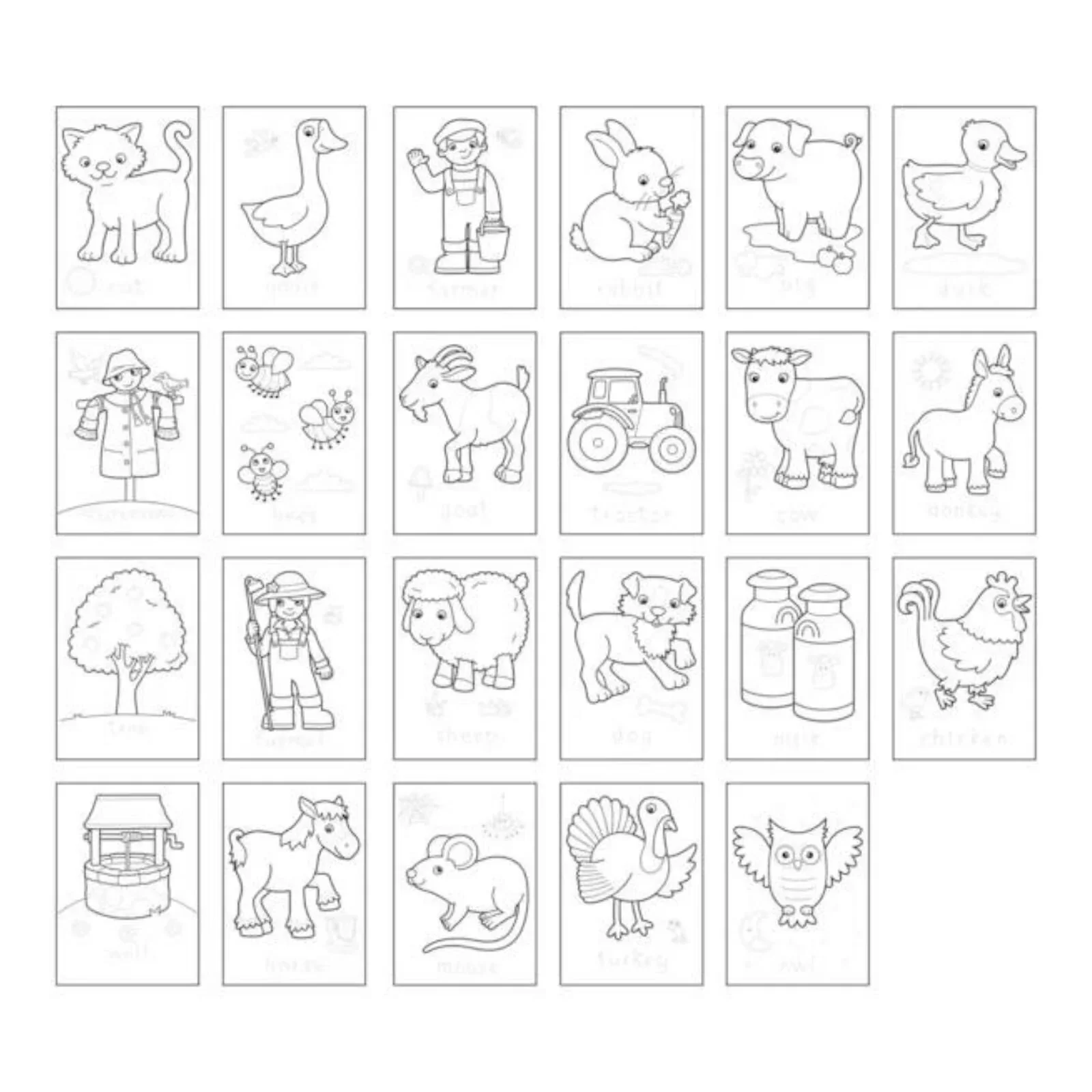 Orchard Toys Farmyard Colouring Book - Image 2