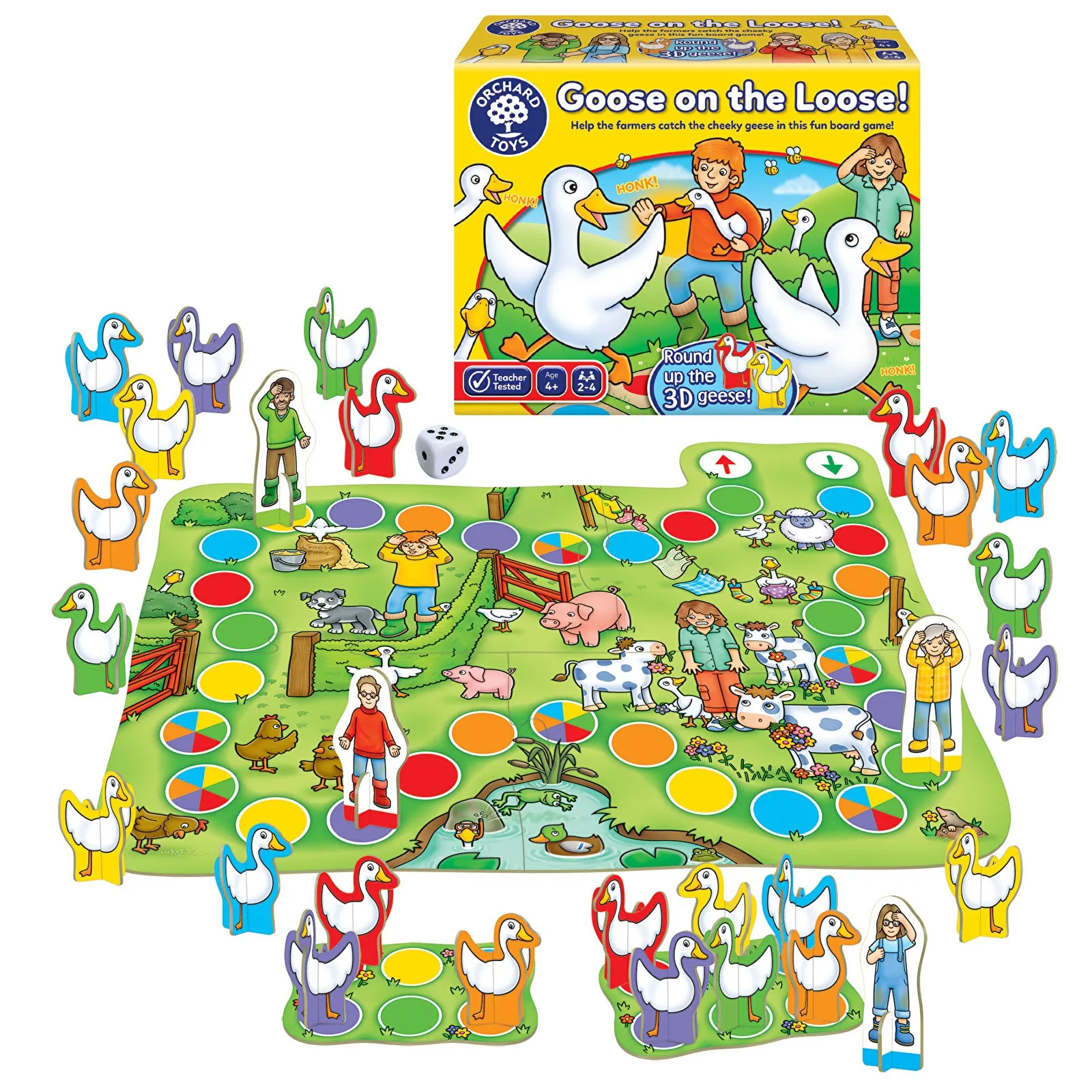 Orchard Toys Goose On The Loose Educational Colour Matching Game - Image 2