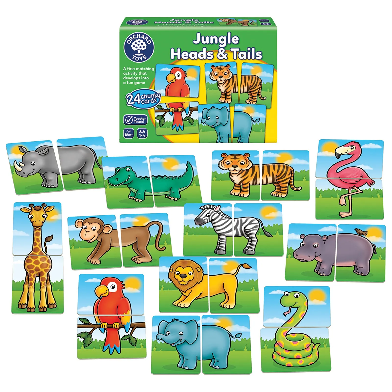 Orchard Toys Jungle Heads & Tails Game - Image 2