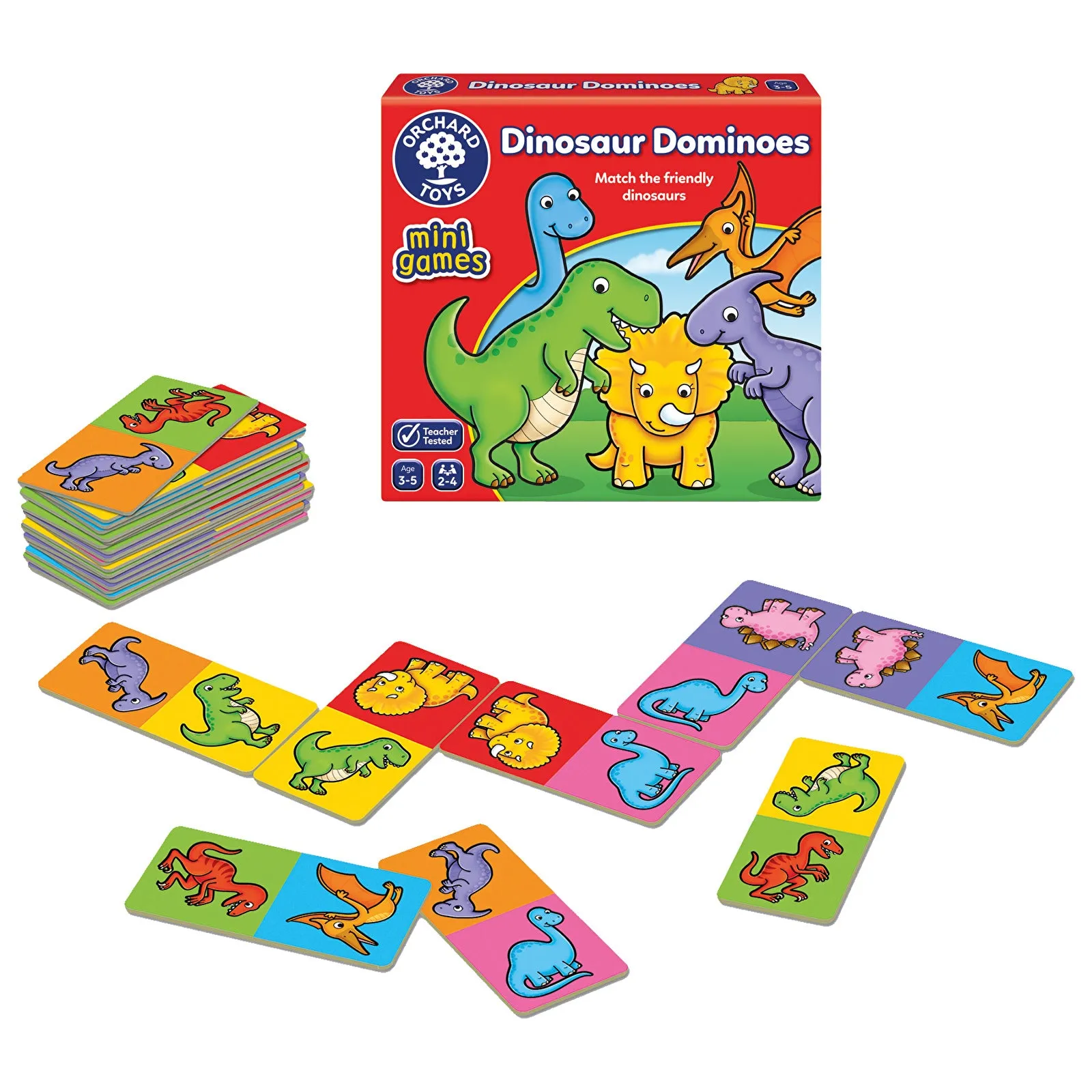 Orchard Toys Mini Games - Dinosaur Dominoes - Image 2