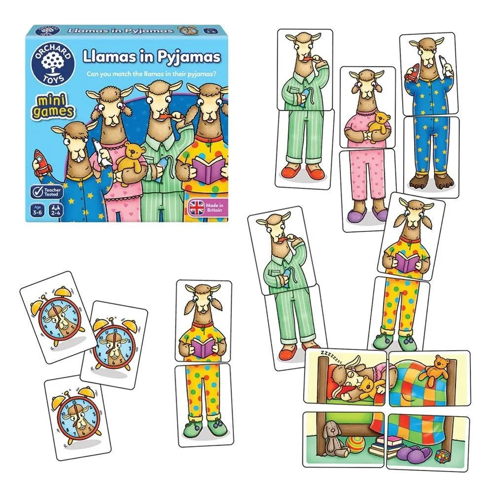 Orchard Toys Mini Games - Llamas In Pyjamas - Image 2