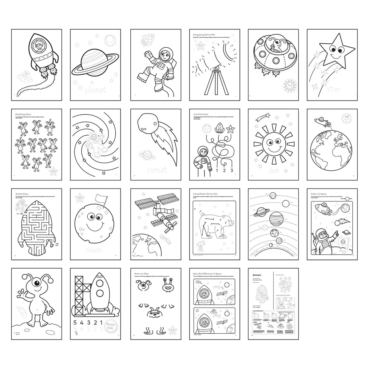 Orchard Toys Outerspace Colouring Book - Image 2