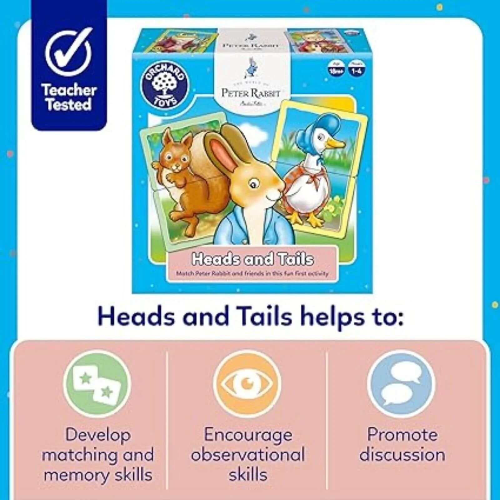 Orchard Toys Peter Rabbit Heads & Tails Game - Image 3