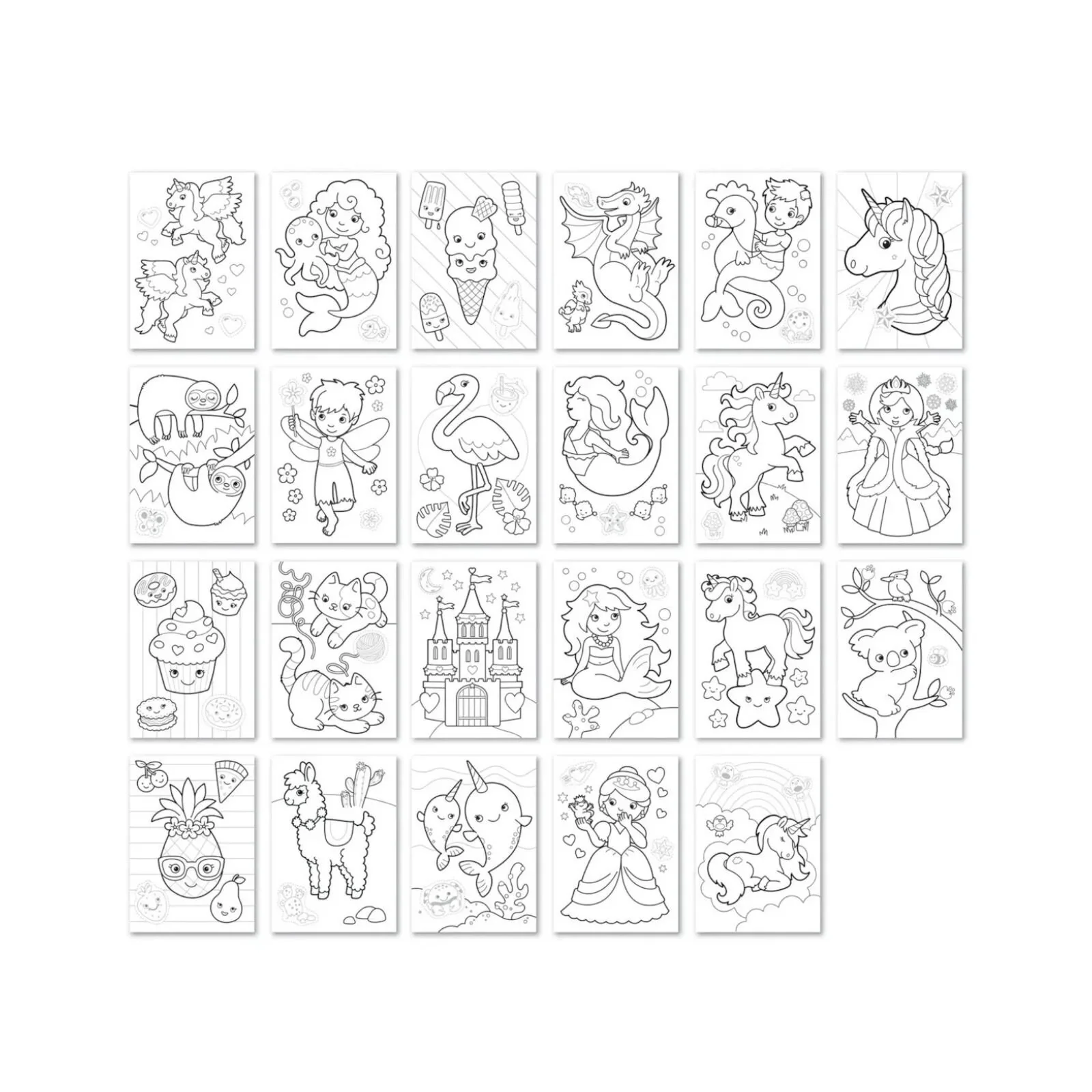 Orchard Toys Unicorns Mermaids & More Colouring Book - Image 2