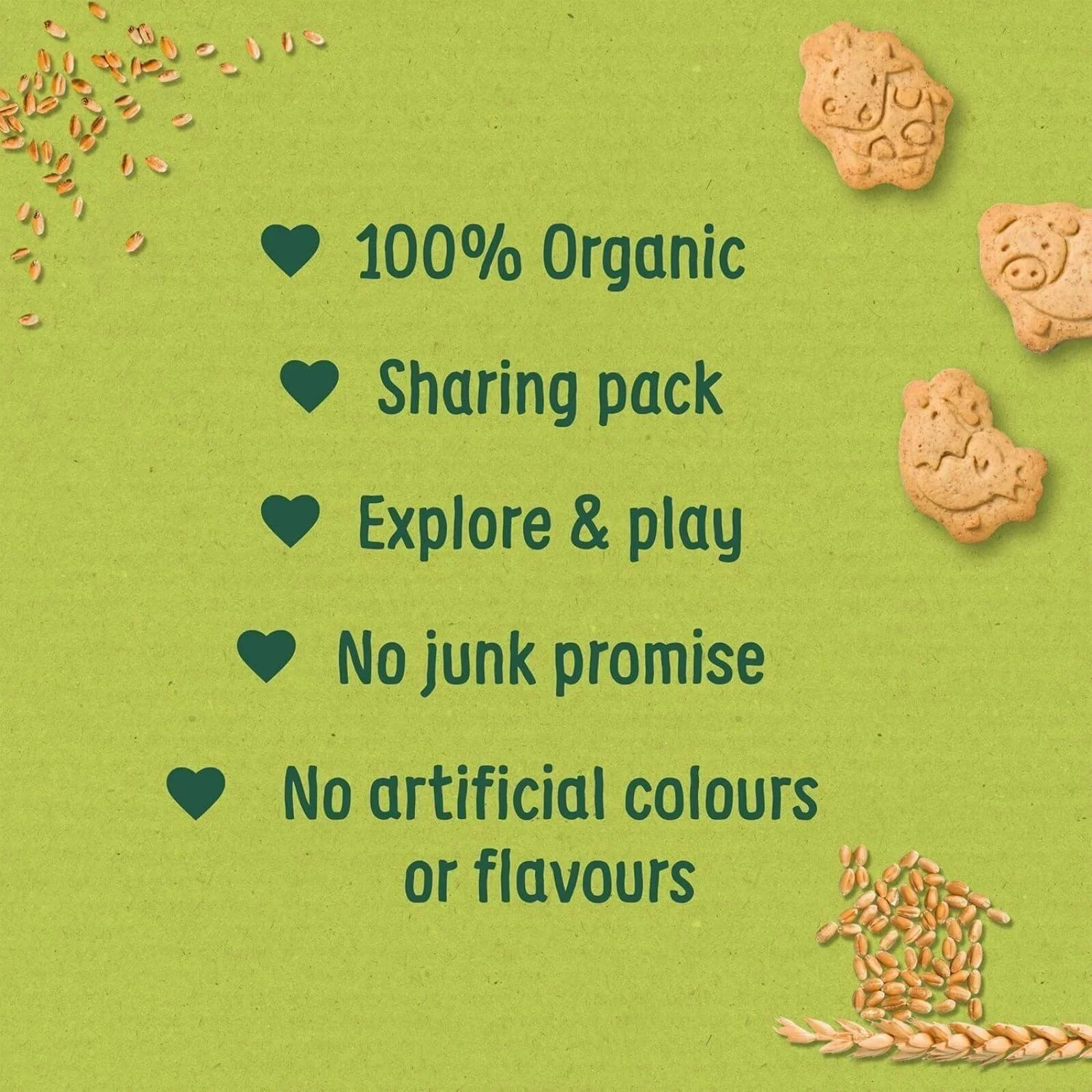 Organix Farm Animal Biscuits 12+ months 100g - Image 4