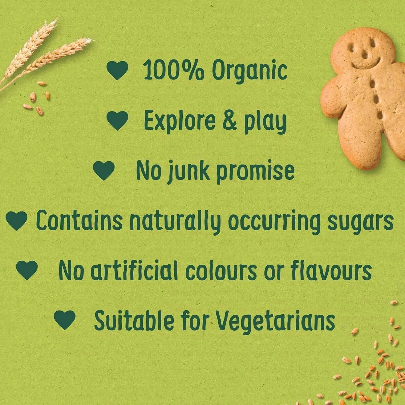 Organix Gingerbread Men Biscuits 12+ months 135g - Image 4