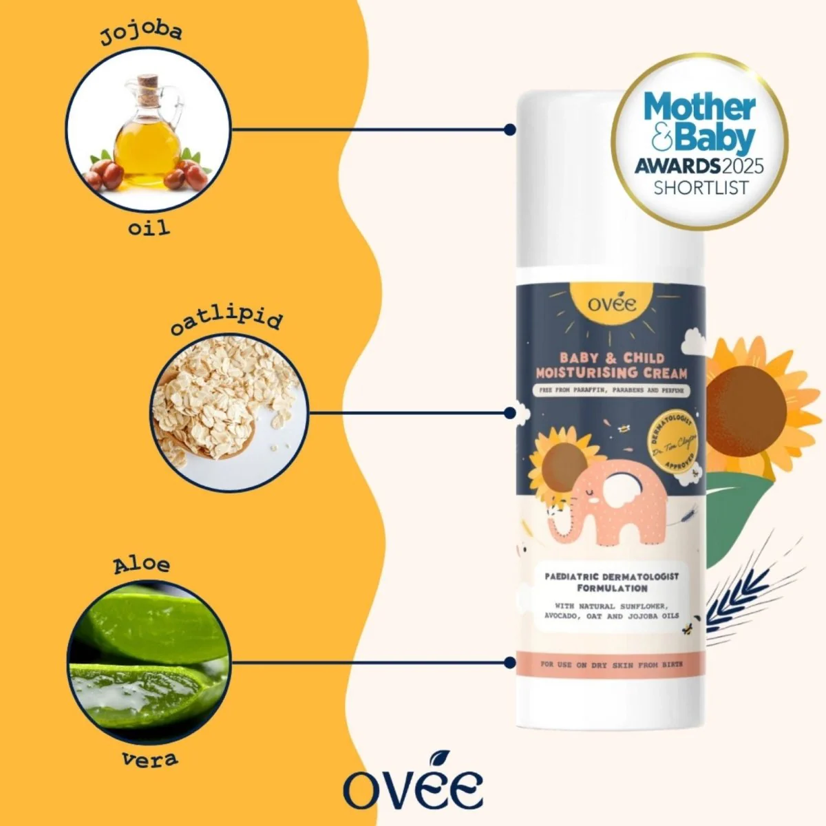 Ovée Baby & Child Moisturising Cream - Image 4
