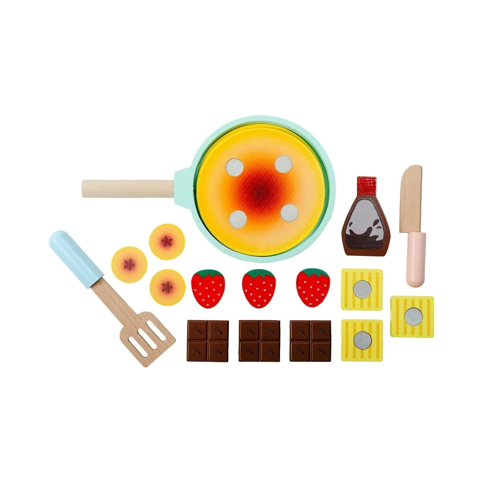 Owl & Fox Wooden Imagination Kitchen Pancake Set - Image 2