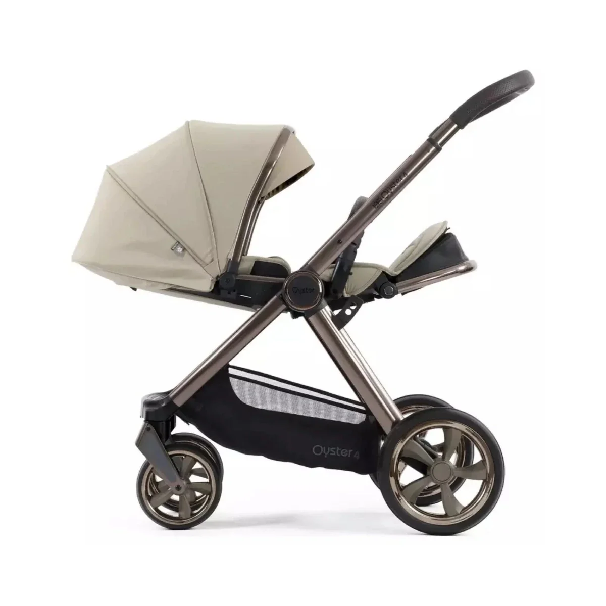 Oyster 4 Single Stroller - Buttermilk - Image 3