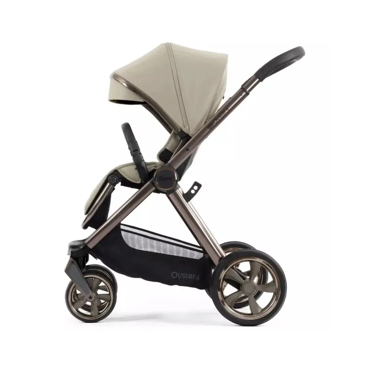 Oyster 4 Single Stroller - Buttermilk - Image 4