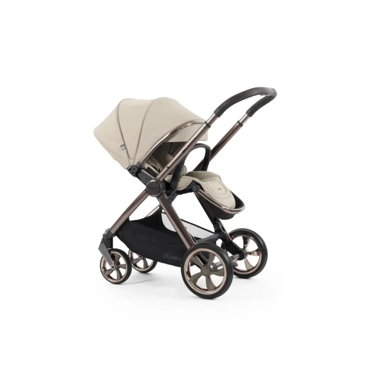 Oyster 4 Single Stroller - Buttermilk - Image 6