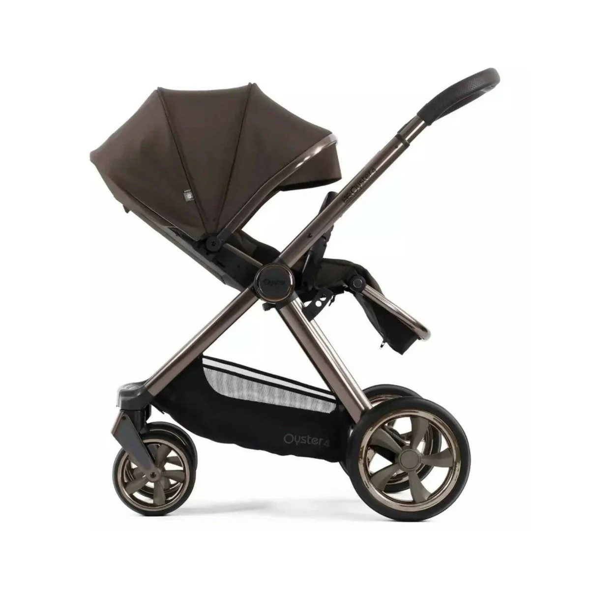 Oyster 4 Single Stroller - Chocolate Velvet - Image 4