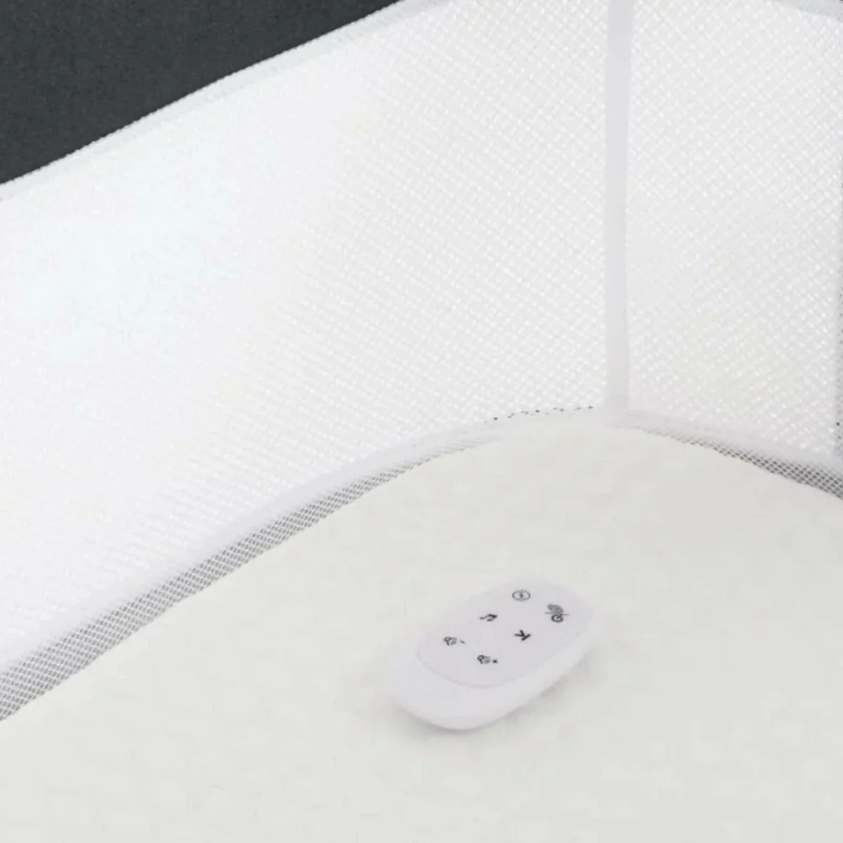 Oyster Wiggle Crib Co-Sleeper - Carbonite - Image 8