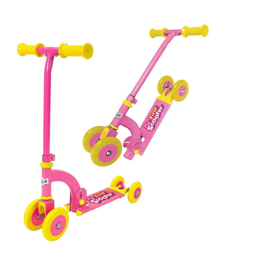 Ozbozz My First Scooter Folding - Pink (4 Wheels) - Image 3