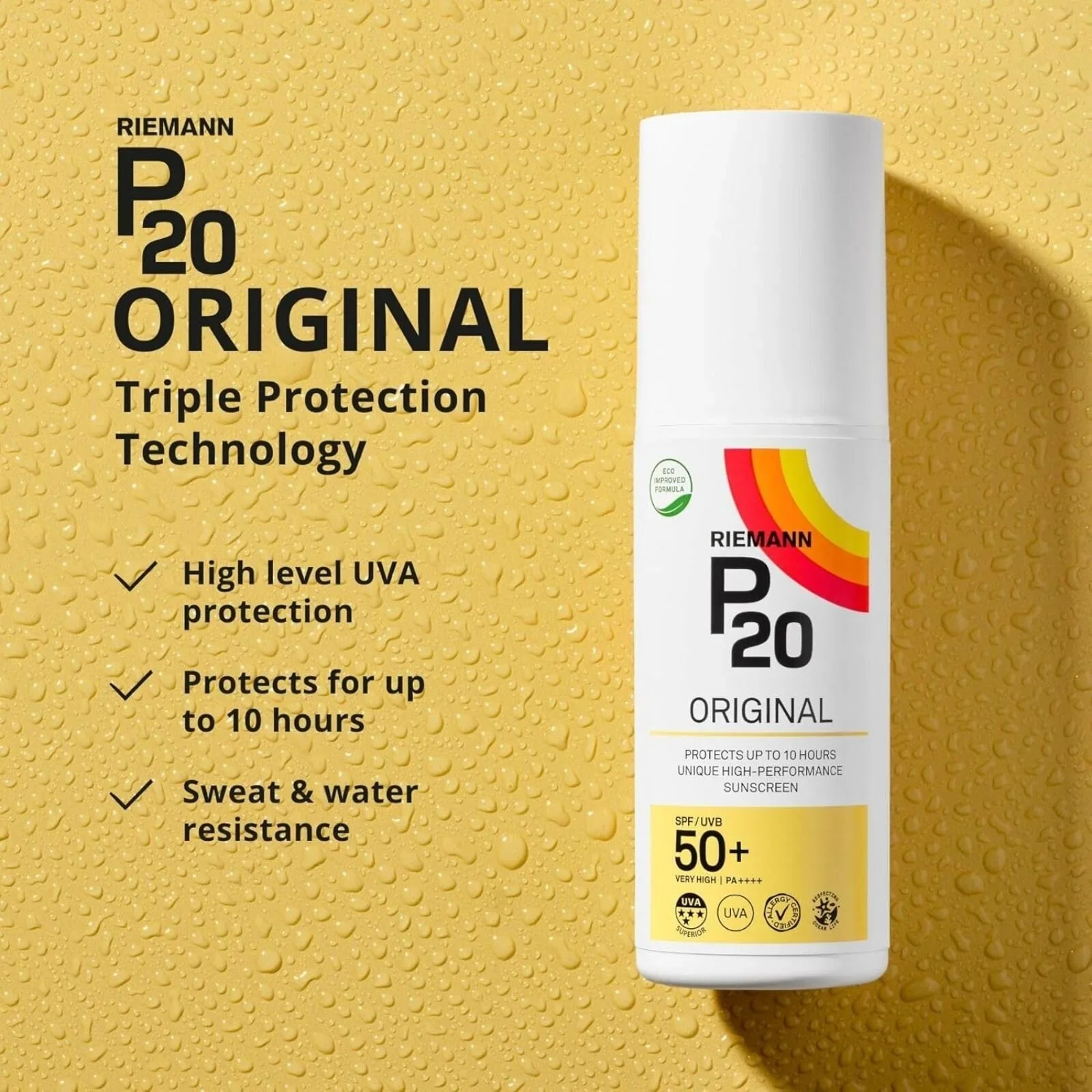 P20 Original SPF 50+ Sun Spray 100ml - Image 2