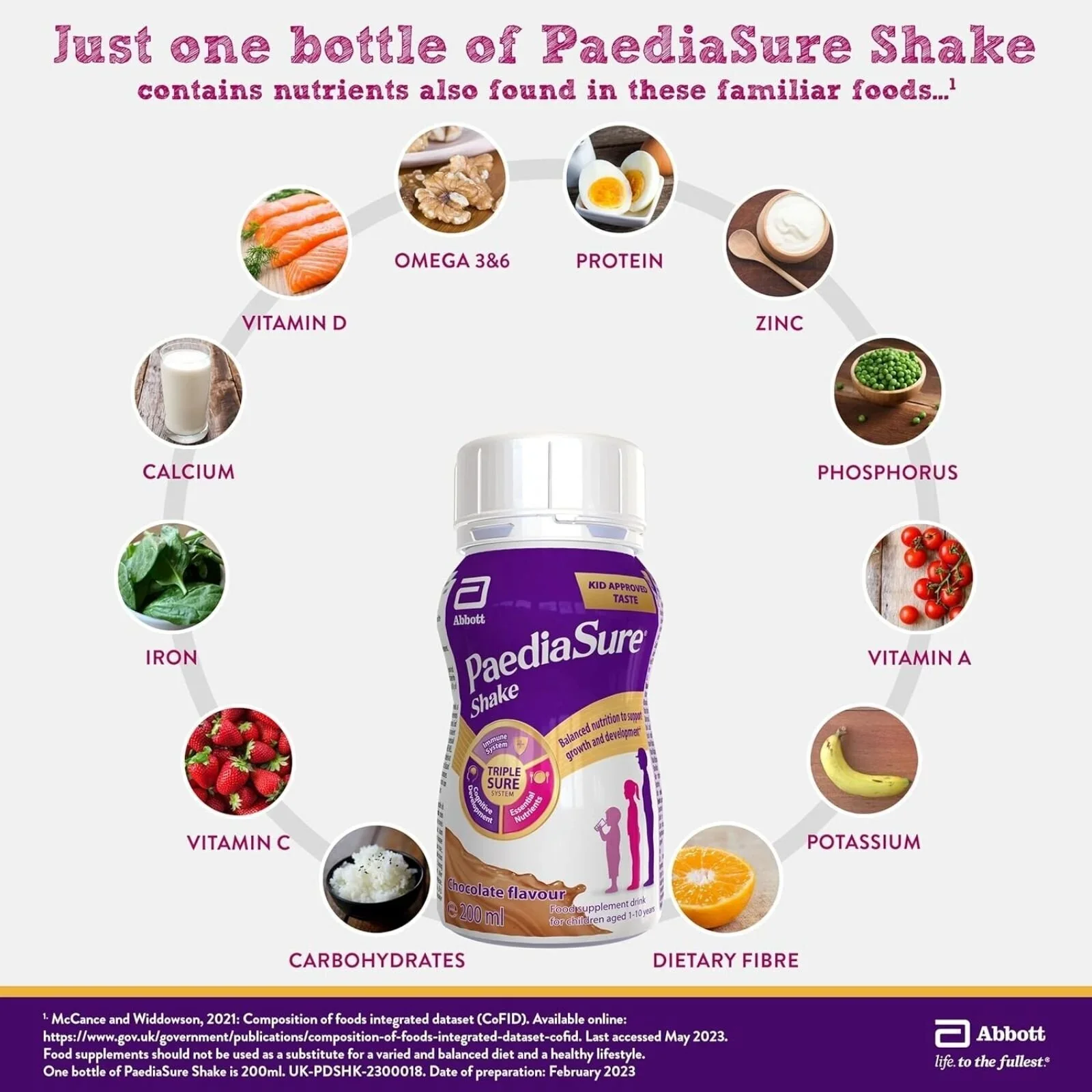 PaediaSure Shake Chocolate Flavoured 800ml (4x200ml) - Image 3
