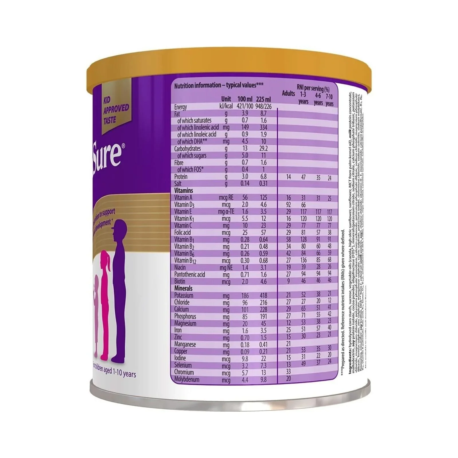 PaediaSure Shake Chocolate Flavoured Nutritional Supplement Powder for Kids 400g - Image 2