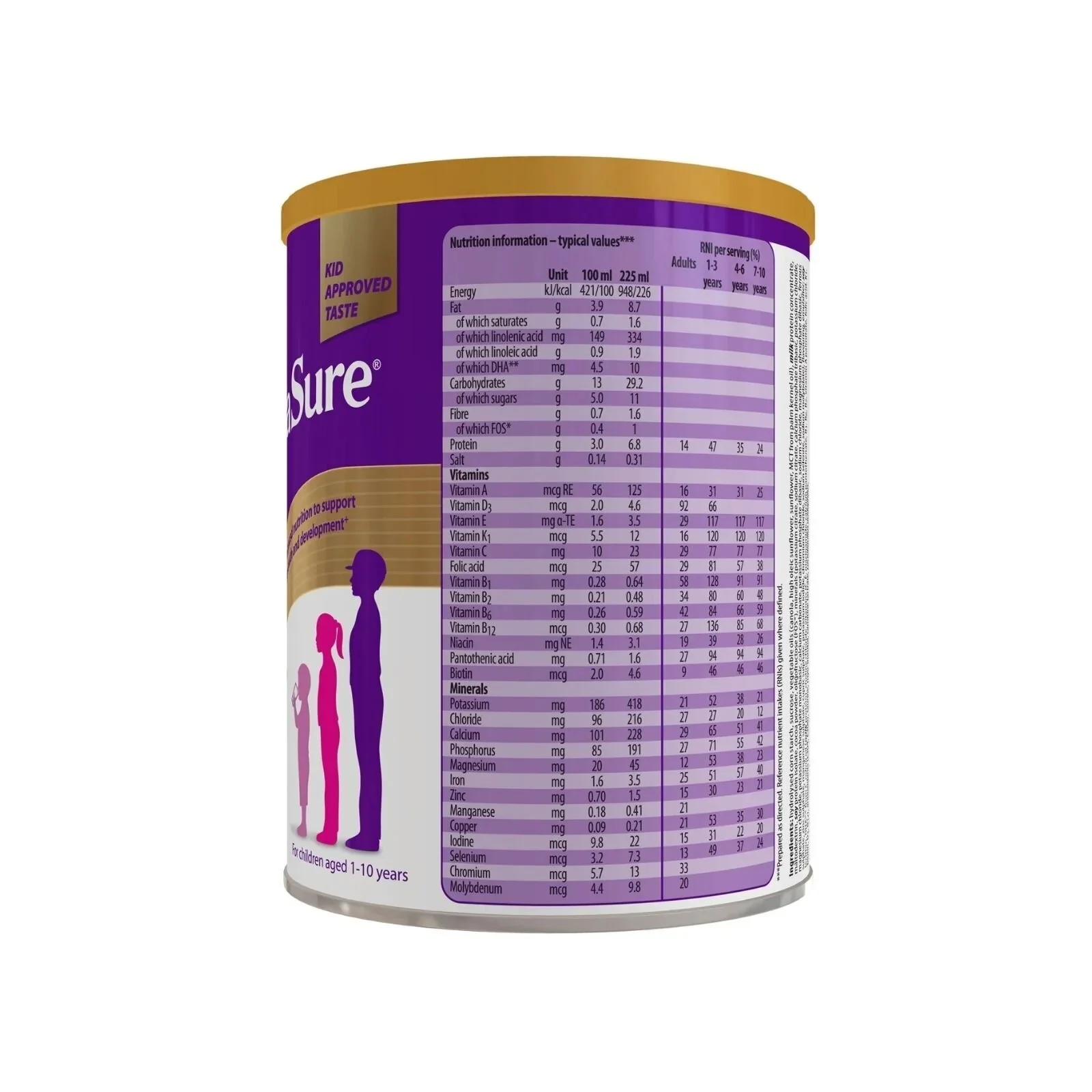PaediaSure Shake Chocolate Flavoured Nutritional Supplement Powder for Kids 850g - Image 3
