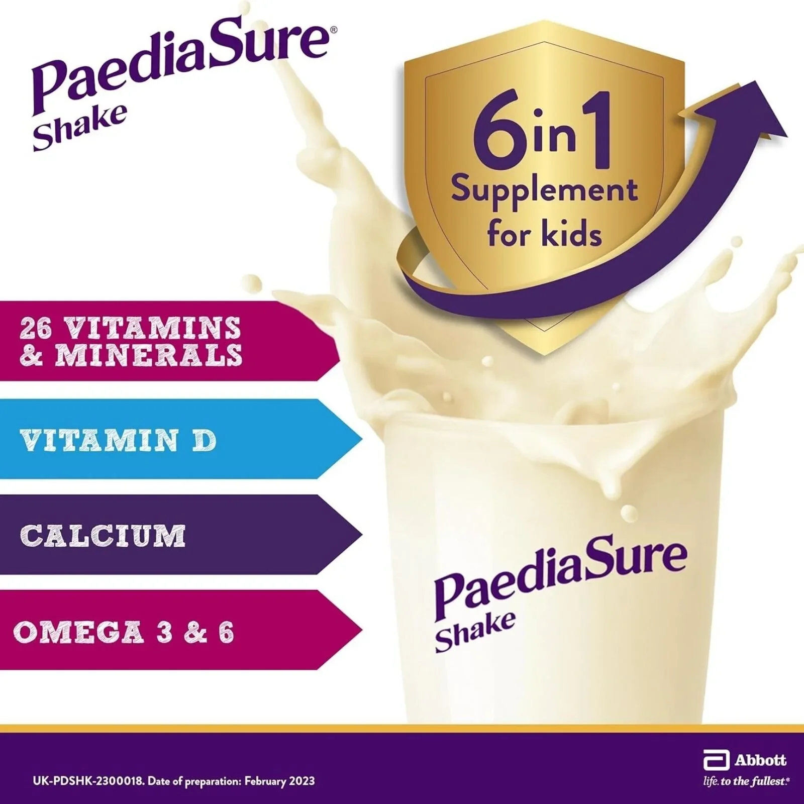 PaediaSure Shake Vanilla Flavoured 800ml (4x200ml) - Image 5