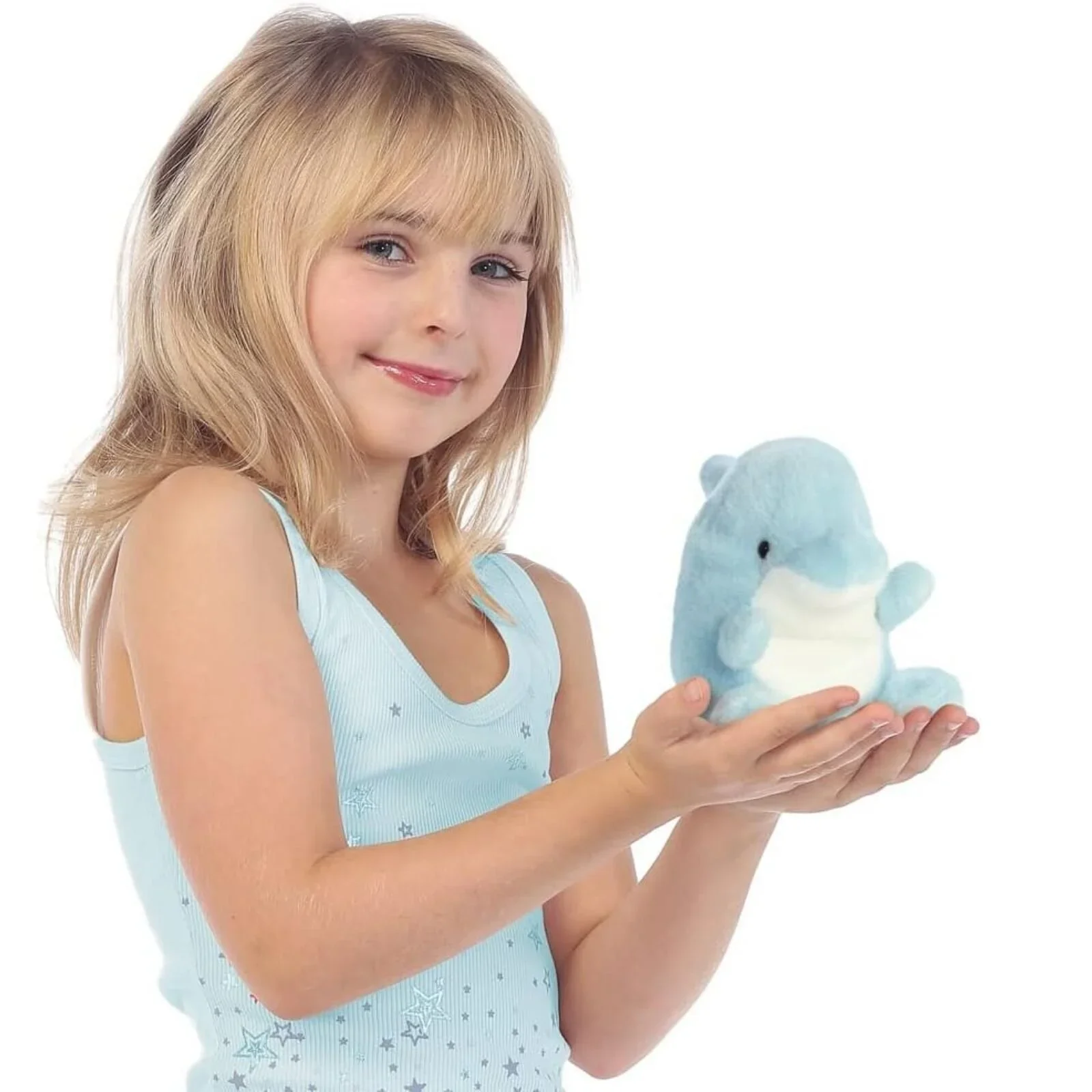 Palm Pals Clicks Dolphin Soft Toy 12cm - Image 5