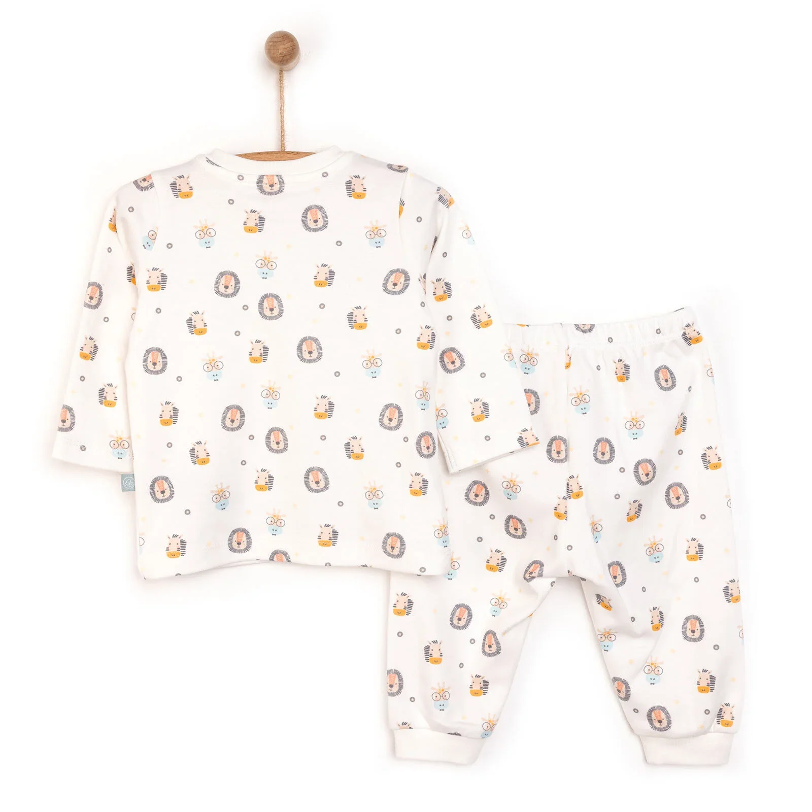 Pambuliq Baby Boy Long Sleeve Pyjamas Set - Dark Yellow - Image 2