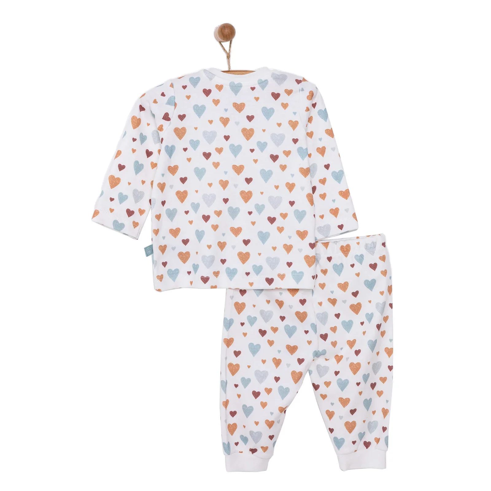 Pambuliq Baby Girl Long Sleeve Pyjamas Set - Beige - Image 2