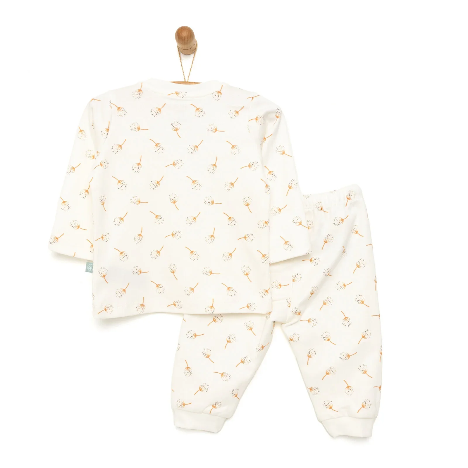 Pambuliq Baby Girl Long Sleeve Pyjamas Set - Ecru - Image 2