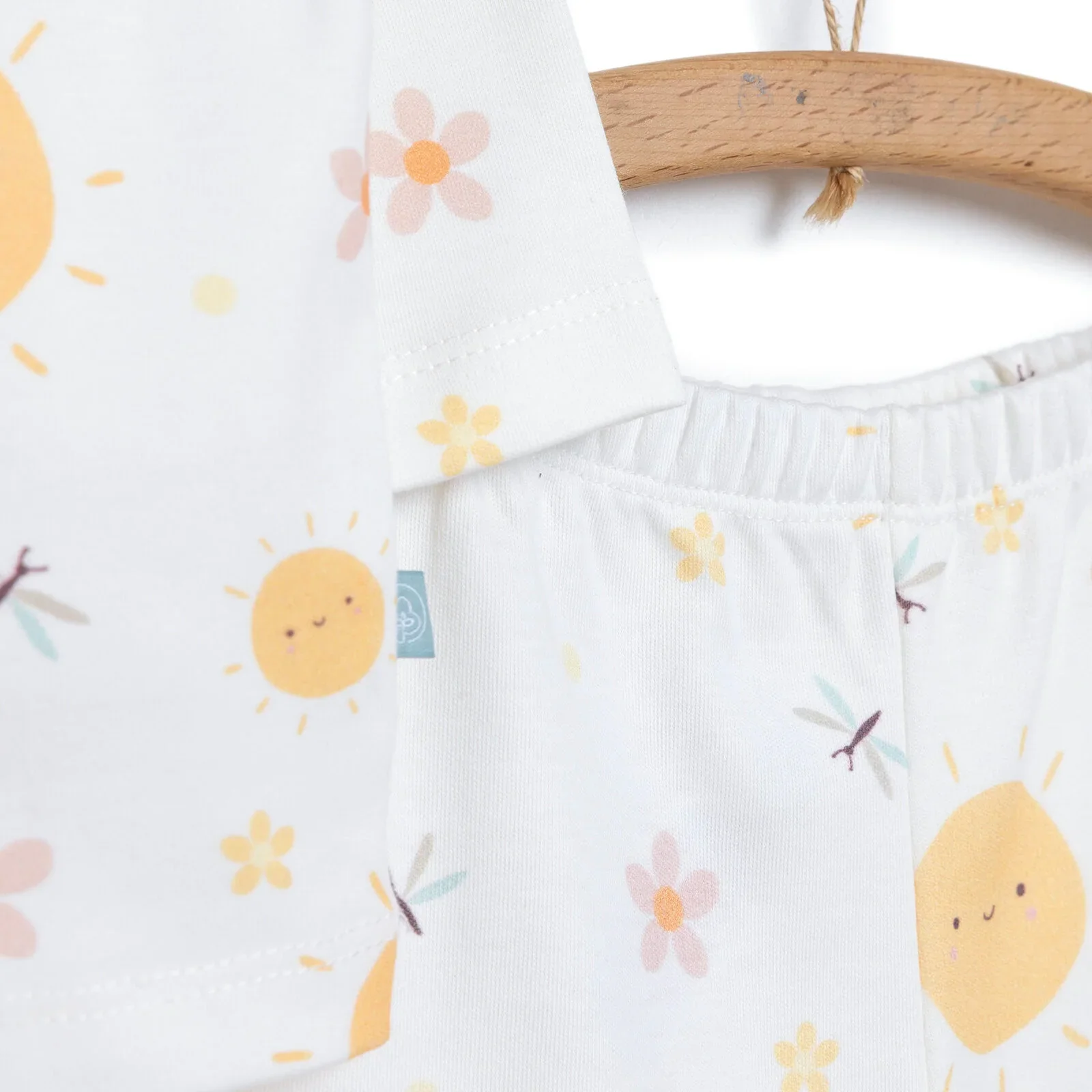 Pambuliq Baby Girl Long Sleeve Pyjamas Set - Light Yellow - Image 5
